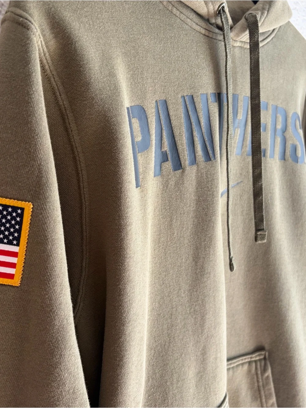 Nike Pitt Panthers Olive Salute To Service Hoodie - Men’s Medium